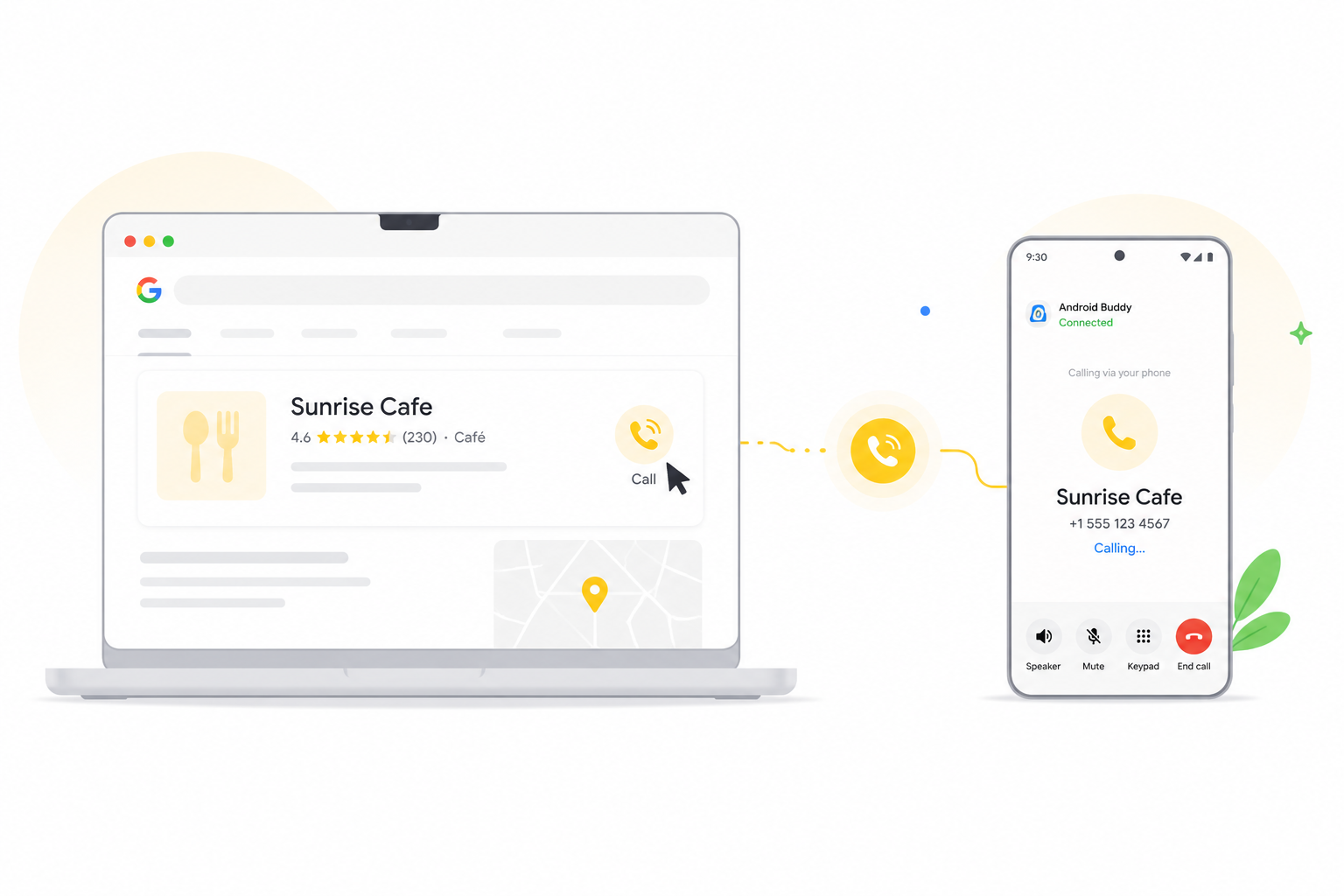 Call from Chrome Banner